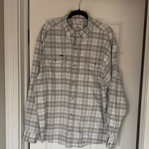 PONCHO Gray Plaid Men's Shirt